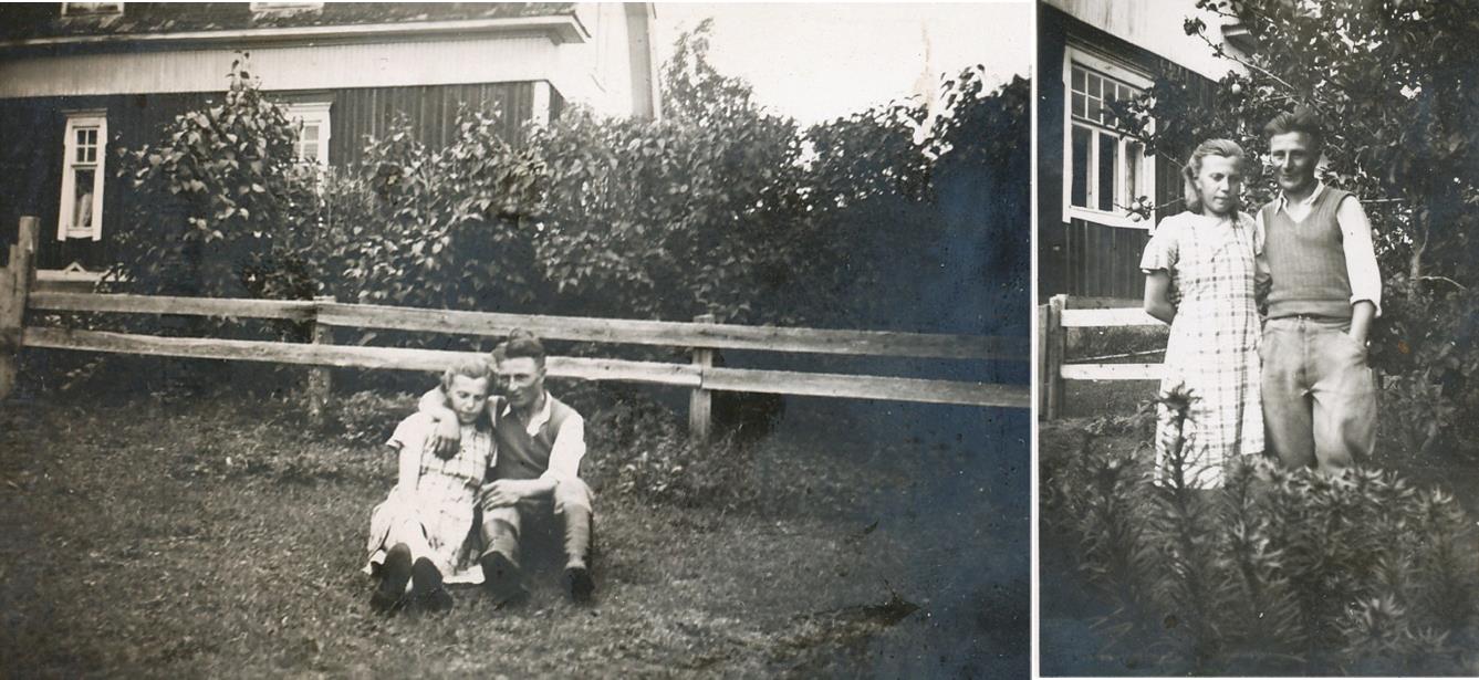 Här på bilderna Ellen Westerback och Ragnar Skogman, någon gång på 1930-talet. 