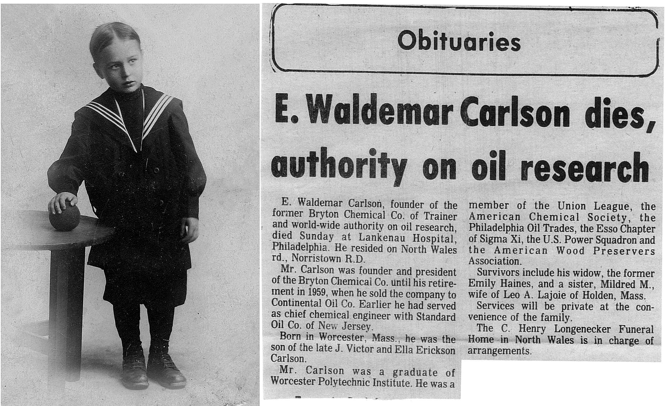 Här Victors son Waldemar som levde mellan åren 1907-1976 och var en framgångsrik företagare i oljebranschen i Amerika.