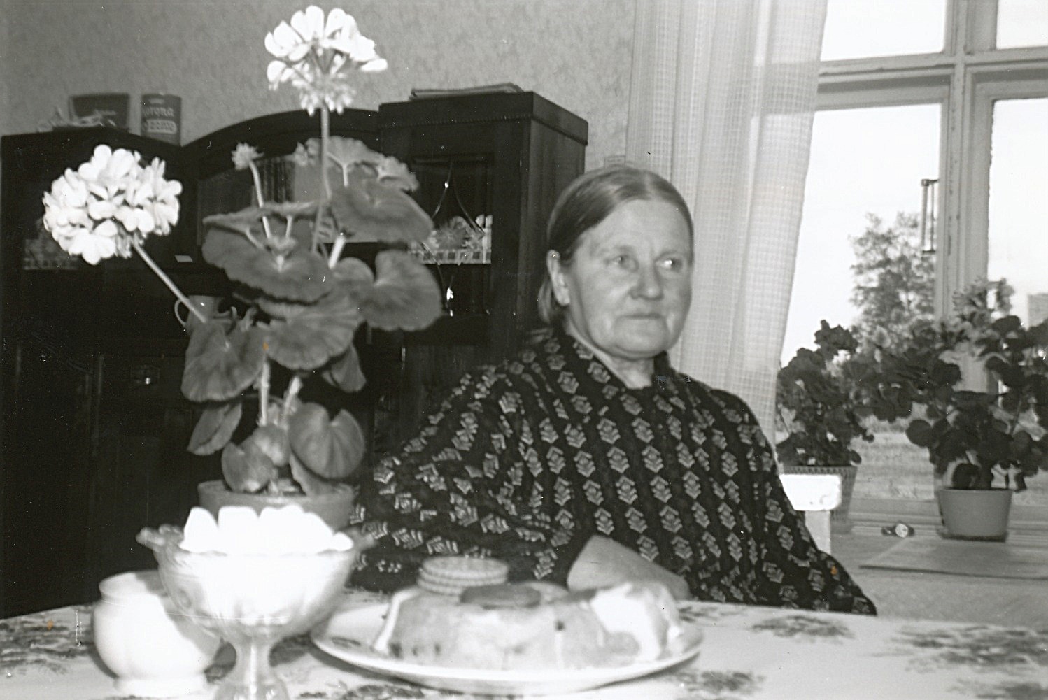 Ida Backlund i sitt hem på sin 80-årsdag.