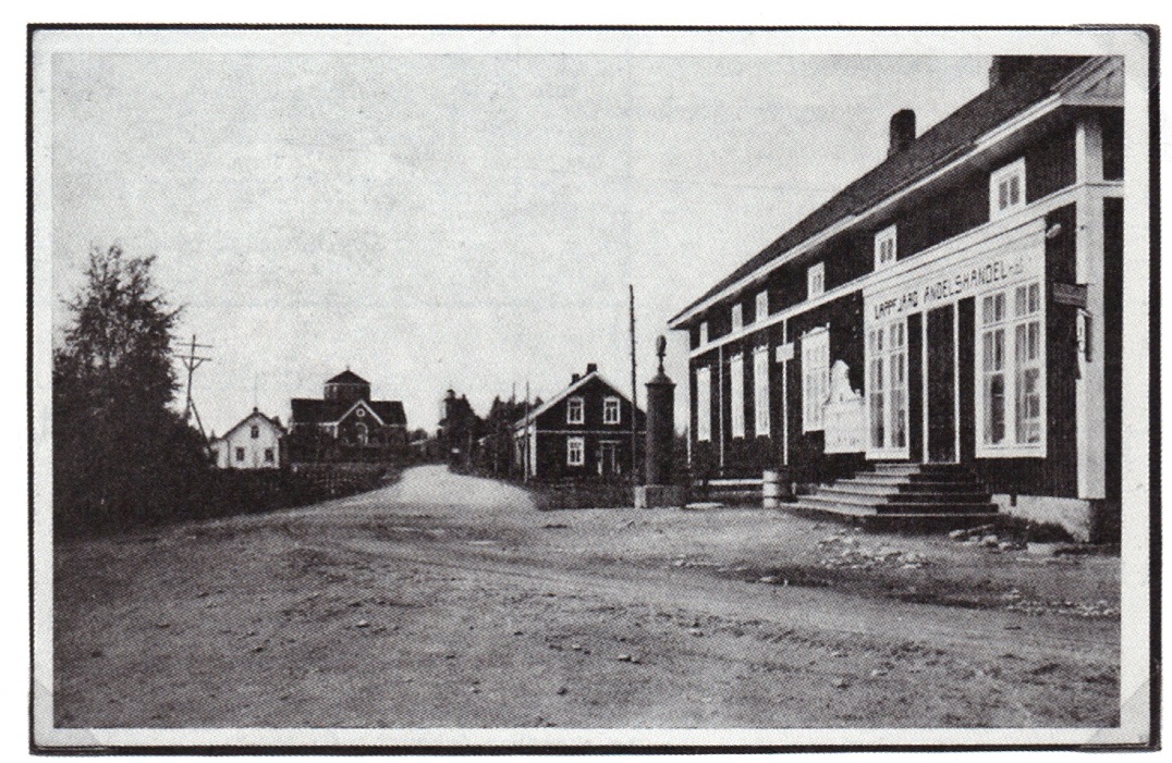 På bilden den nybyggda affären, som öppnades i december 1922. 