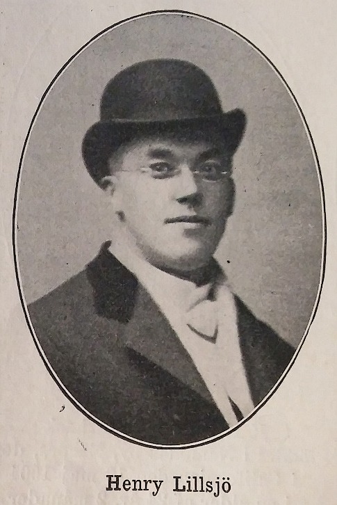 Henry Lillsjö (Boken ”Hälsning från Amerika”, 1905,s. 185).