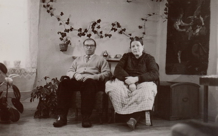 På bilden Emil och Hilma Sandbacka.