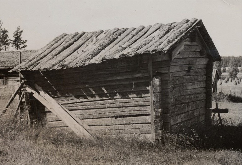 I den här bastun uppe i Ohriluoma föddes barnen Hilda, Johannes, Vilho och Urho Myllyniemi medan den yngsta dottern Helmi föddes ett år efter flytten till Dagsmark, alltså 1918.