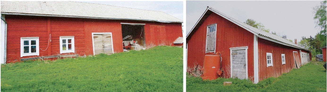 Tillsammans med sina söner byggde Johannes flera uthus. Foto Pentti Hällback. 