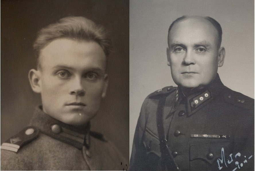 Här Vilho Myllyniemi, f. 1909 som avancerade till kapten i den finska armén.