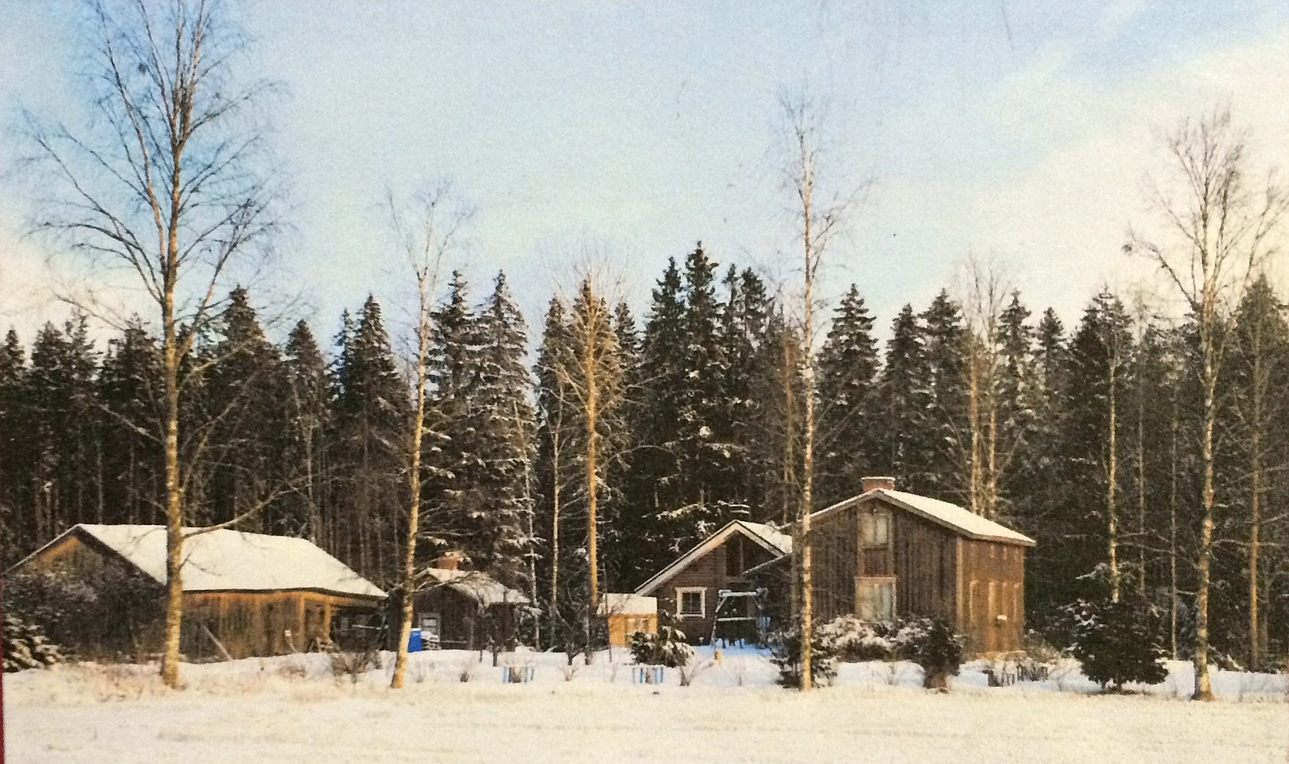 I denna gård i Bötom bodde Knut och Hilda Santamäki i slutet på 20-talet då dottern Helvi föddes.