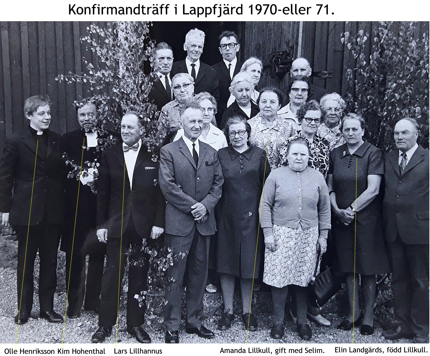 Elin Landgärds 50-års konfirmationsfoto 1971.