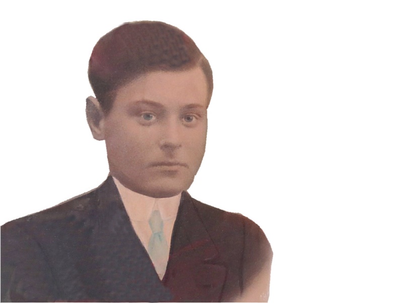 På fotot den unga Emil Klåvus som föddes i Starrängen men som sedan bodde på Stenvägen i Lappfjärd.