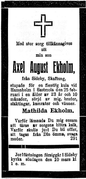 Ekholm Axel August