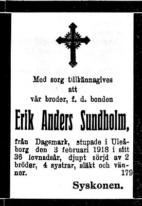 Sundholm Erik Anders