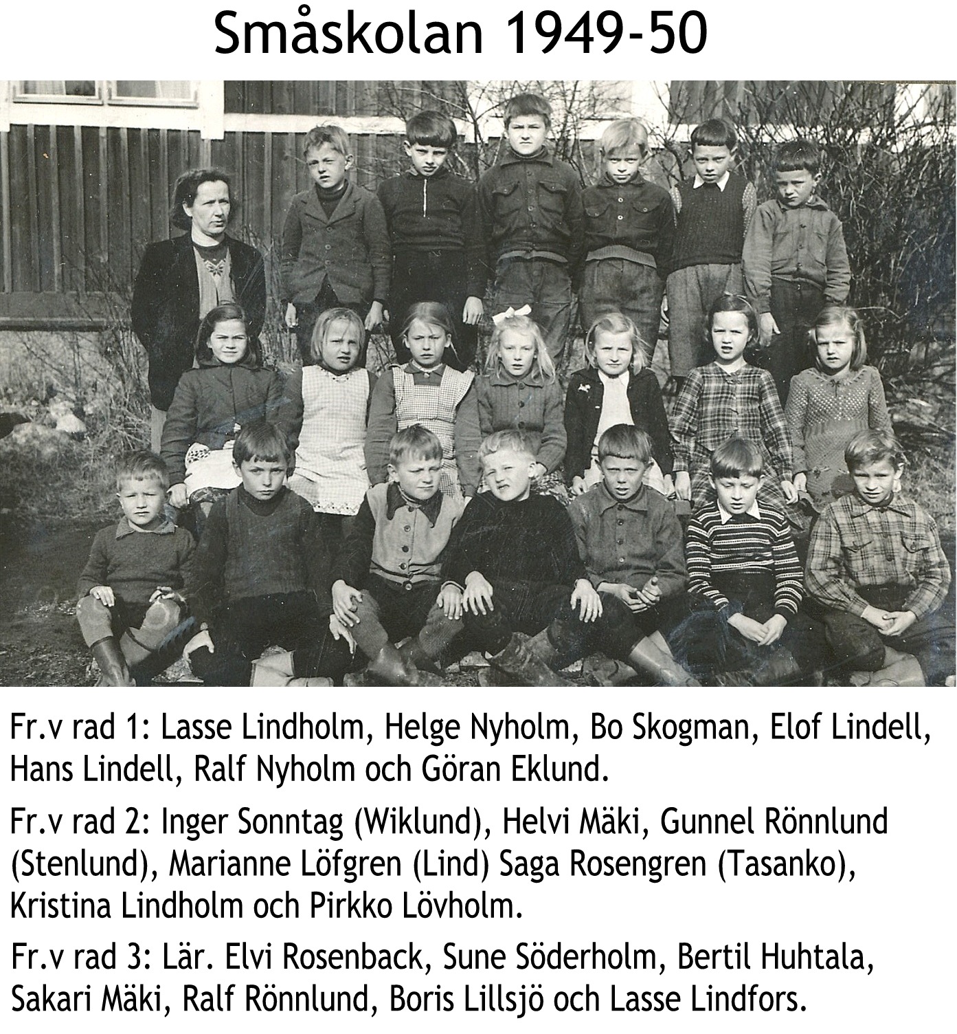 1949 Småskolan 1949-50