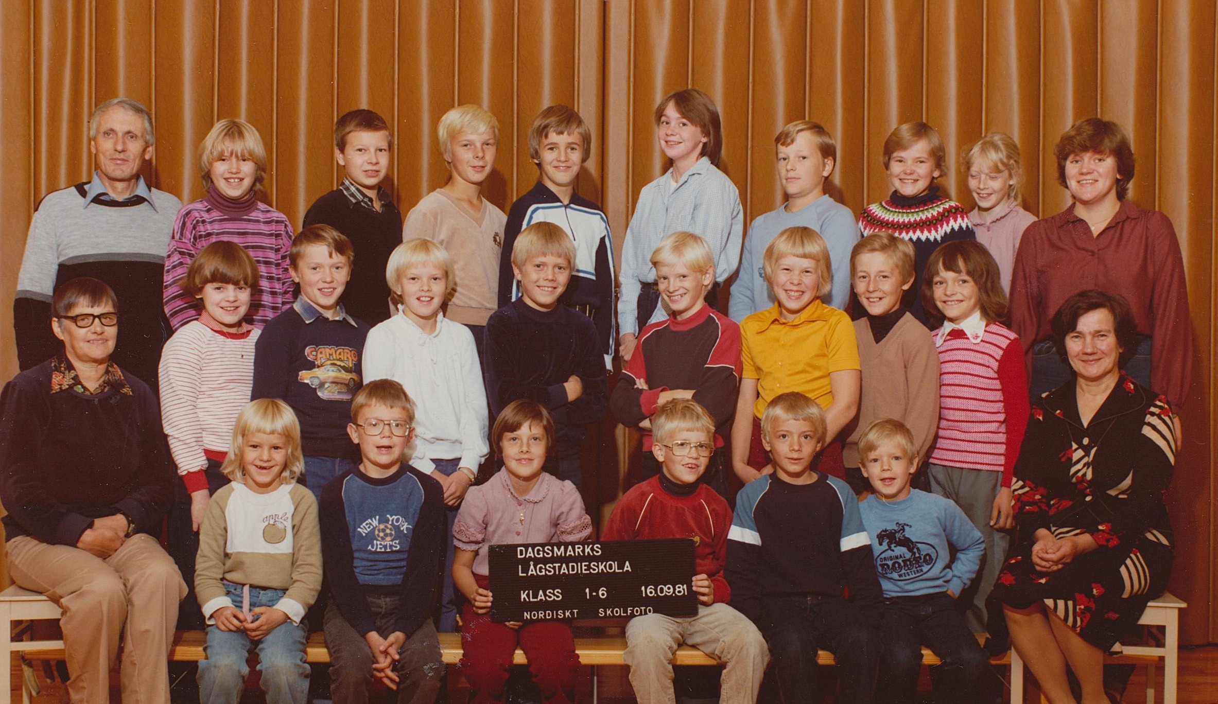 År 1981, hela skolan.