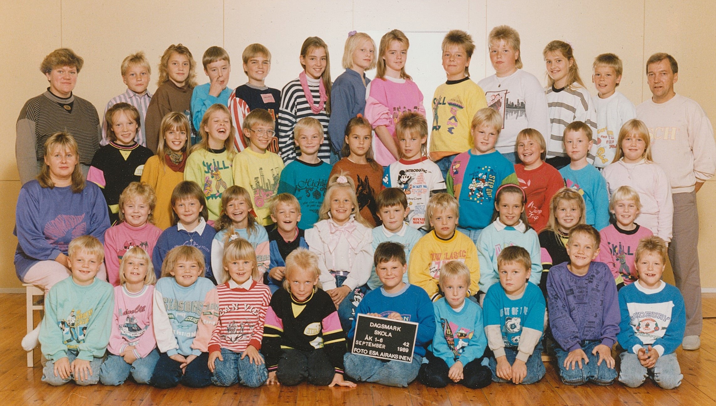 År 1989, hela Dagsmark skola.