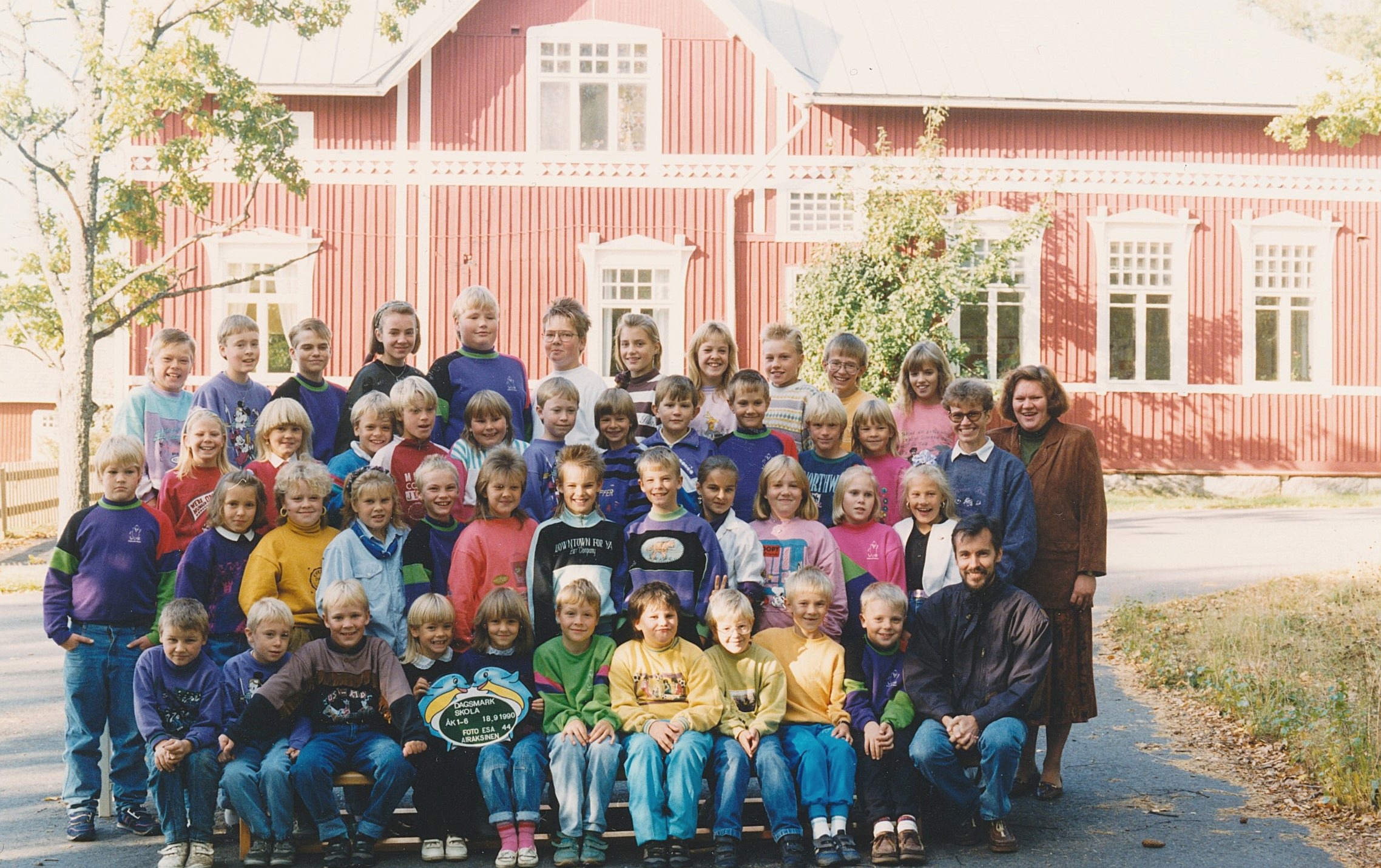 År 1990, hela Dagsmark skola.