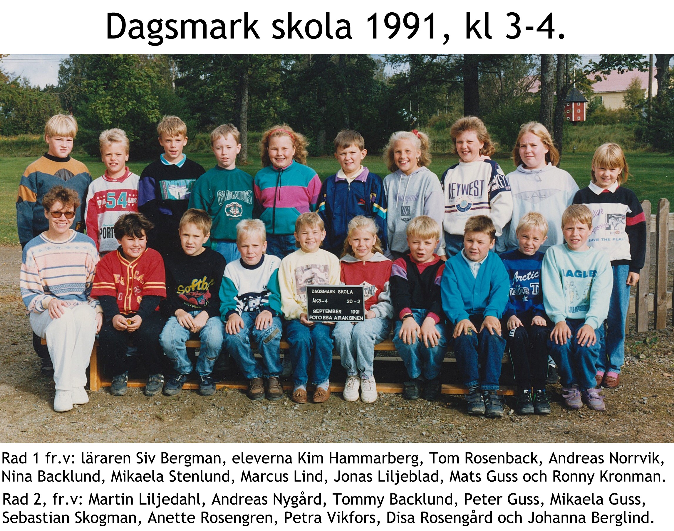 1991 Dagsmark skola kl 3-4