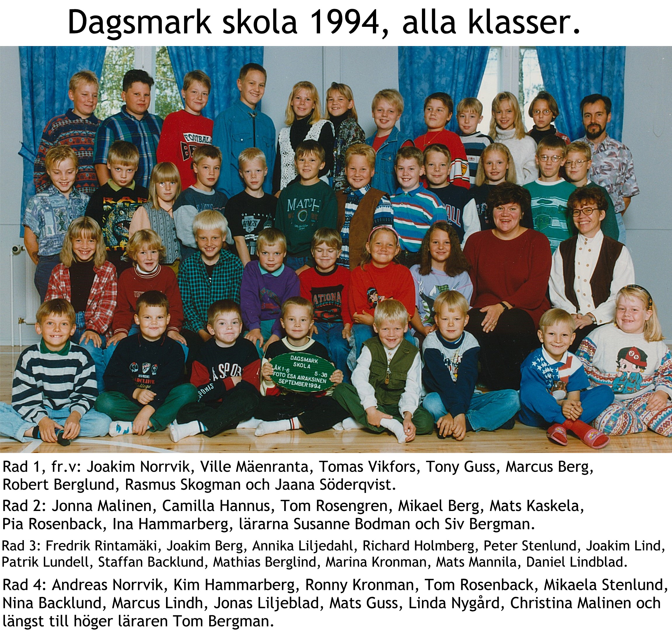 1994 Dagsmark skola alla klasser