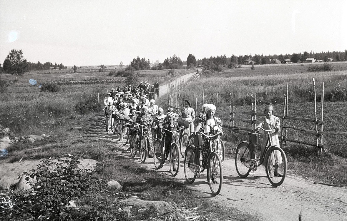 Klubben på cykelutfärd.