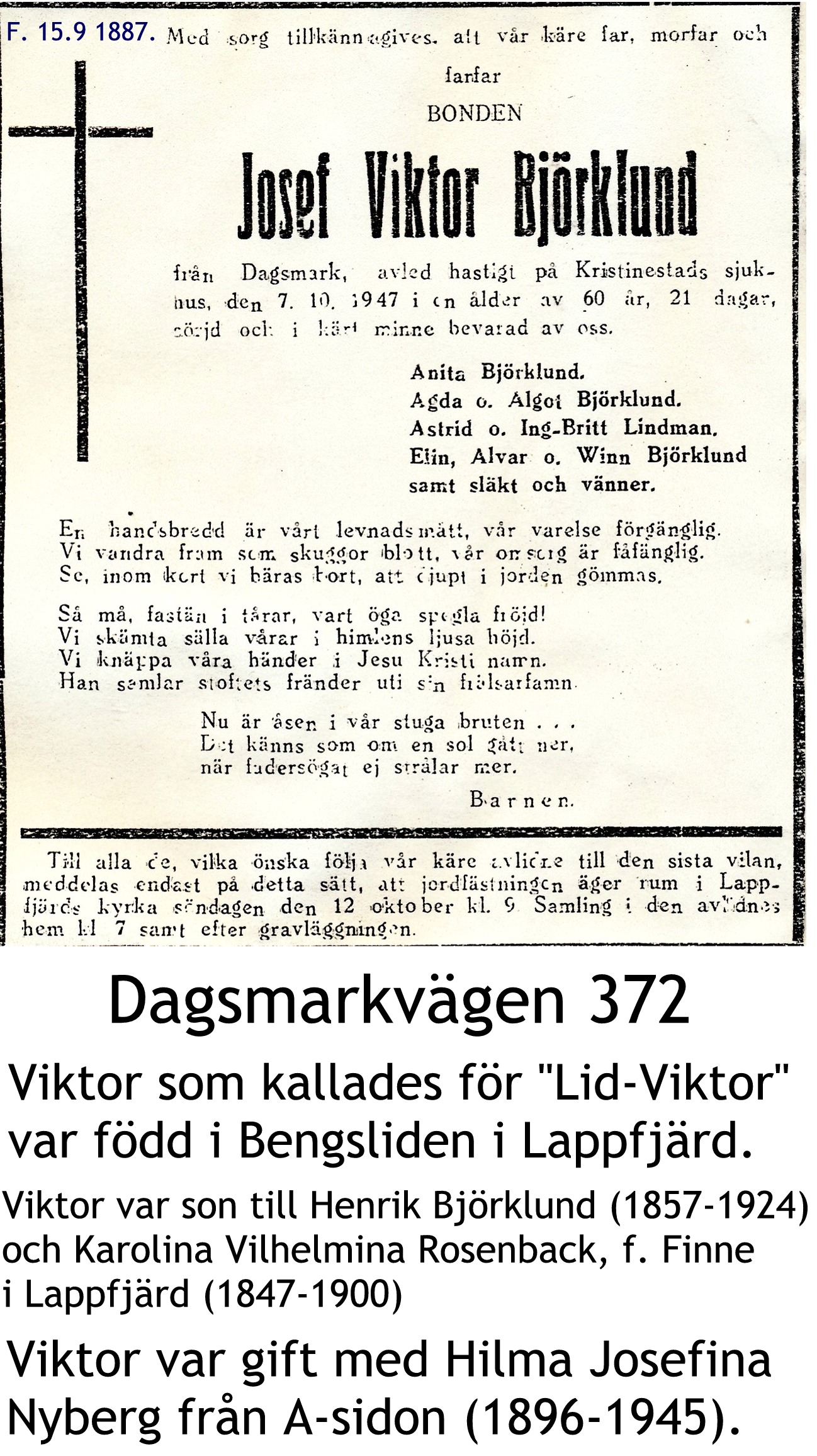 Björklund Josef VIKTOR