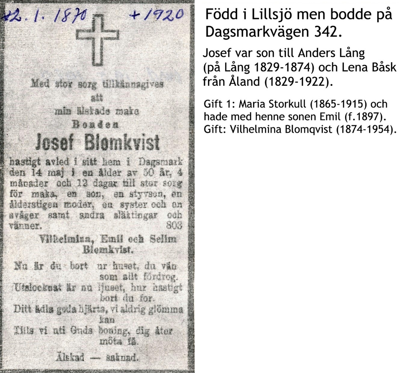 Blomkvist Josef