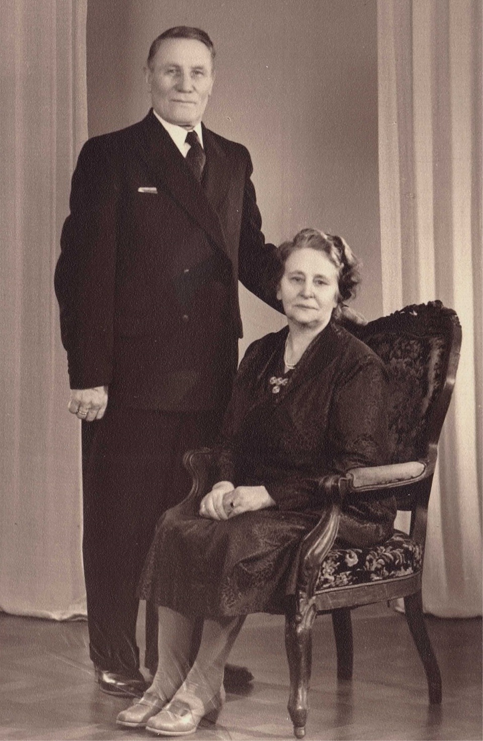 Här Emil och Ida Båsk, någon gång på 1950-talet.