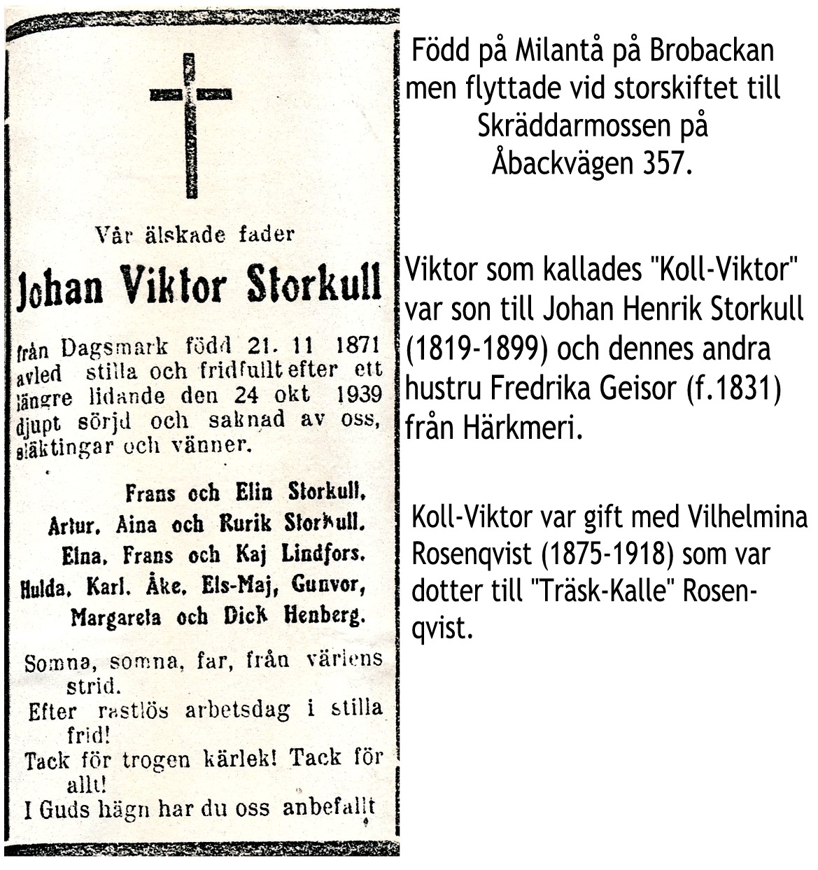 Storkull Johan Viktor