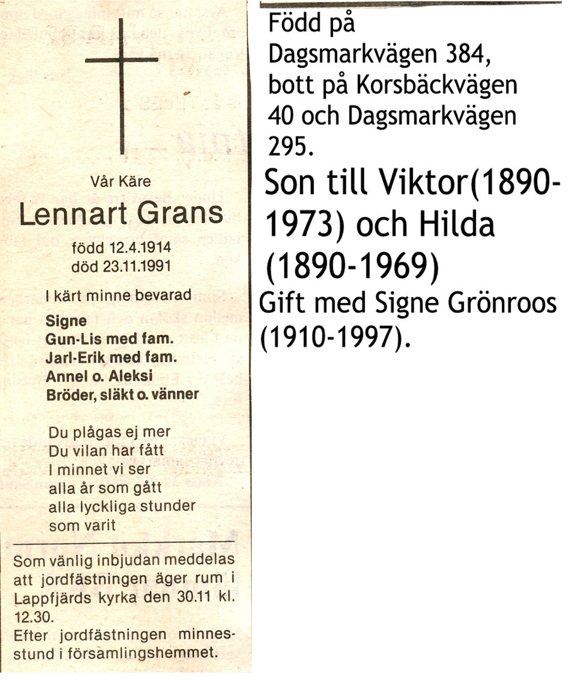 Grans LENNART