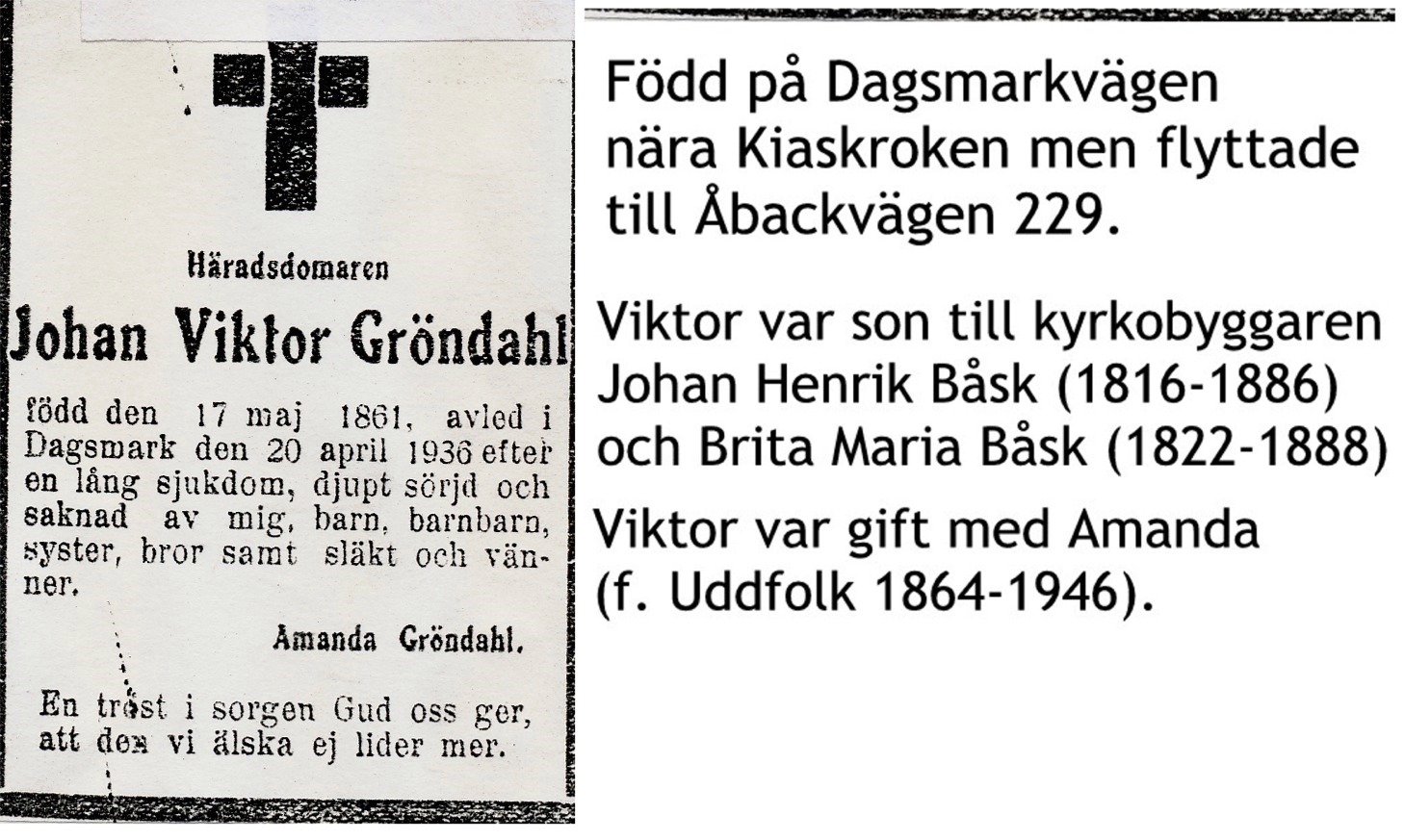 Gröndahl Johan Viktor häradsdomare