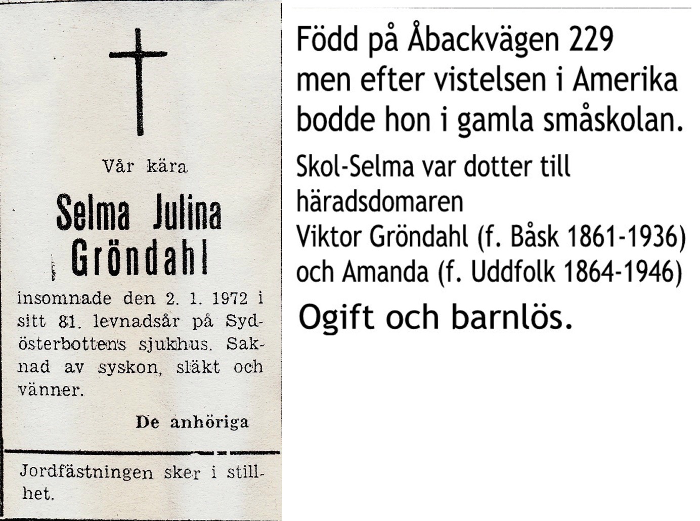 Gröndahl Selma Julina