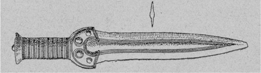 Figur 3. Dolk från bronsåldern.