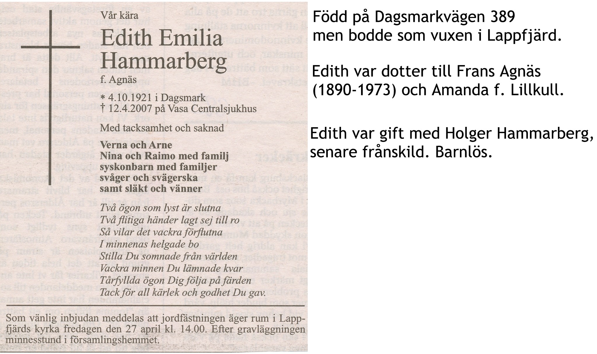 Hammarberg Edith