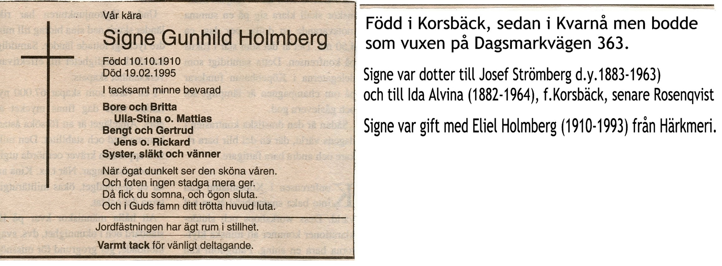 Holmberg Signe Gunhild