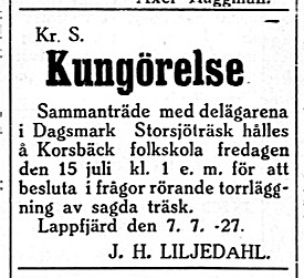 19270709 Storsjö träsk, Liljedahl