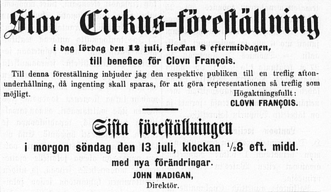 Tidningen Ahti 12.7.1879.