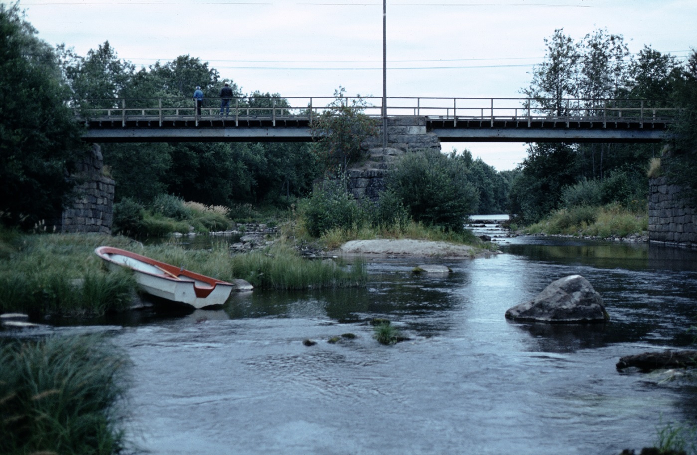 Storbron fotograferad från söder 1983, just före den revs och den nya byggdes.