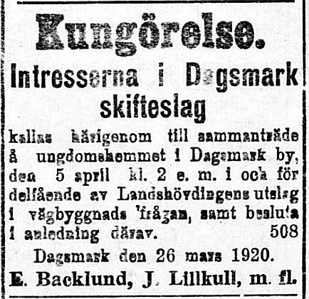 Skifteslaget diskuterade mycket hur vägarna i byn skall skötas enligt de nya förordningarna.