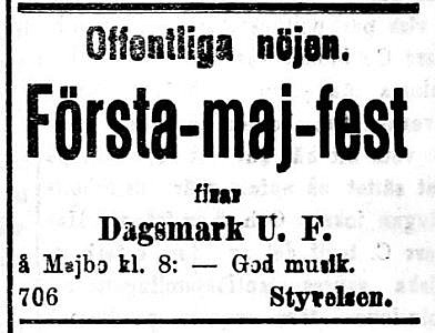 19200501 Första-maj-fest DUF