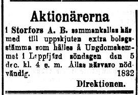 12 januari 1920 räknades Storfors Såg som en given framgångssaga men som det senare visade sig en katastrof för flera Lappfjärdsbor.