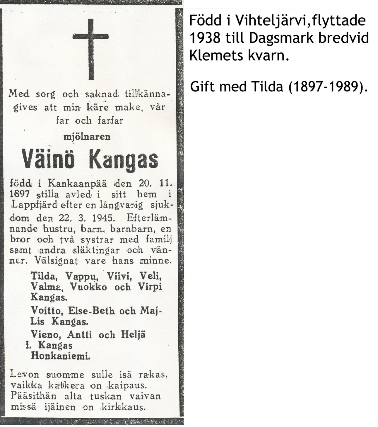 Kangas Väinö