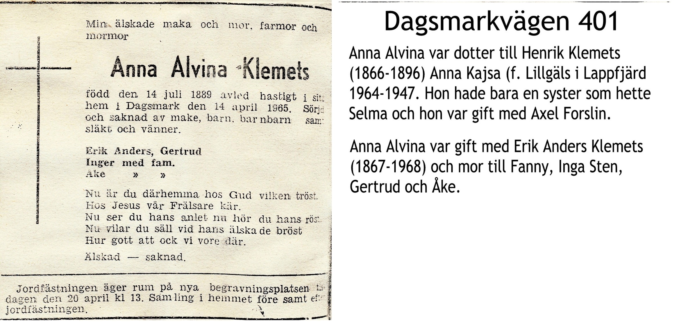 Klemets Anna Alvina