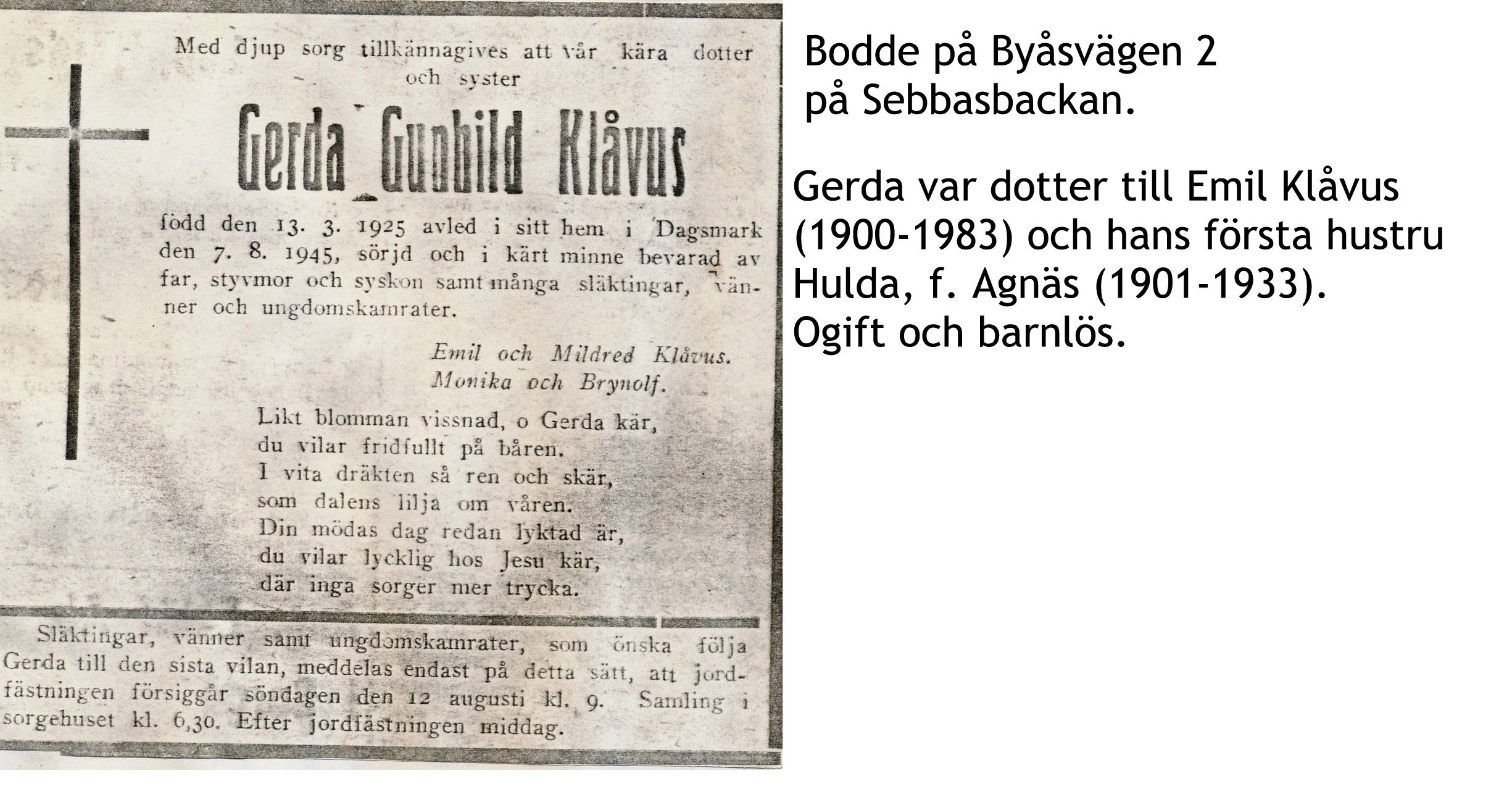 Klåvus Gerda