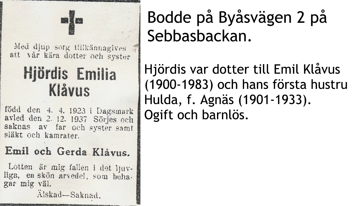 Klåvus Hjördis