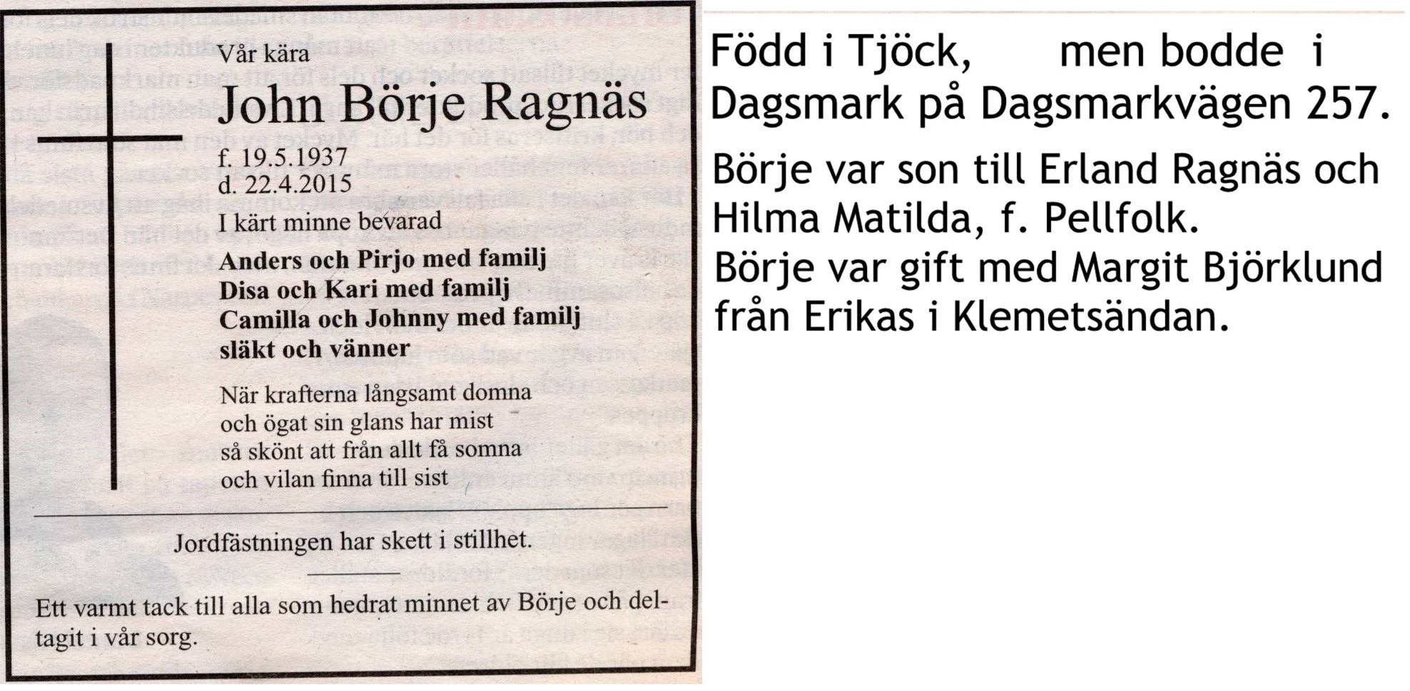 Ragnäs Börje