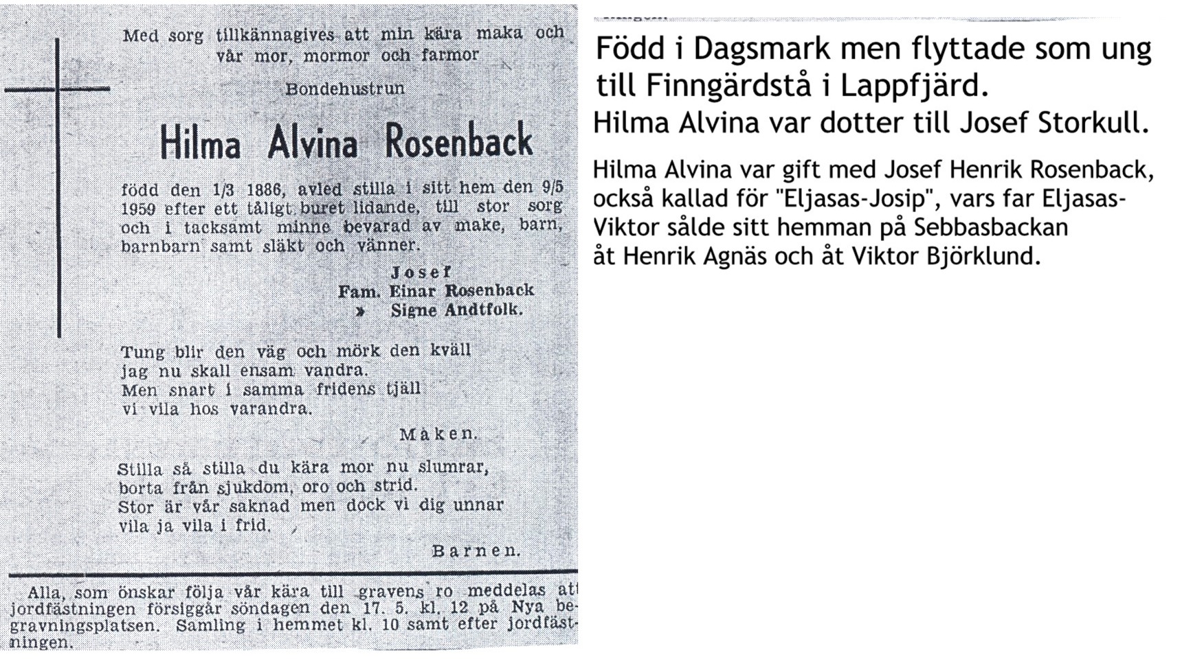 Rosenback Hilma Alvina
