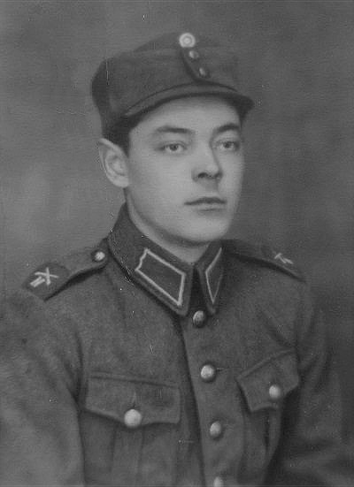 Eskil Rosenback i militären i slutet på 1930-talet.